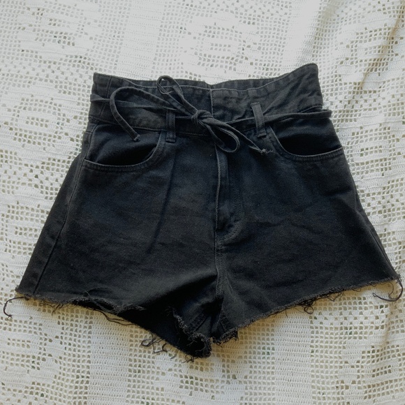 Black Denim Shorts Urban Planet - Picture 1 of 5